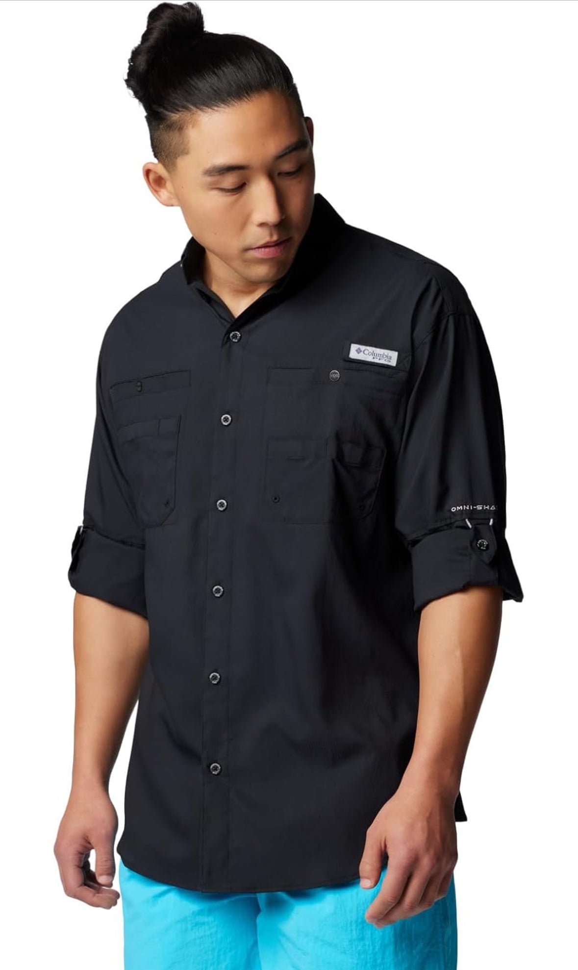 CAMISA COLUMBIA MANGA LARGA TAMIAMI
- NEGRO