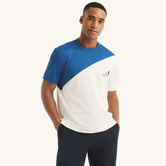 Camiseta Nautica Navtech Azul con blanco